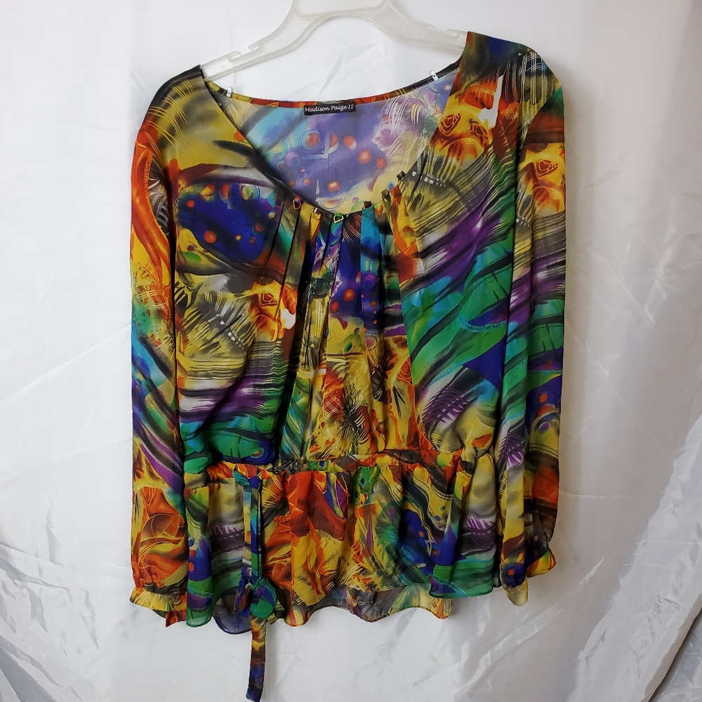 Madison Paige II Rainbow Wave Stripe, Kimono